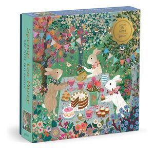 Galison Spring Tea Party Jigsaw Puzzle 500 Piece - used